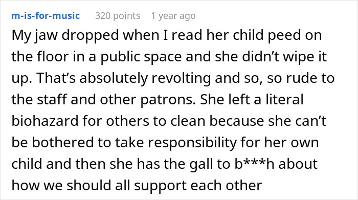 Mom Shocked People Expect Her To Clean Up After Her Baby Mom Shocked People Expect Her To Clean Up After Her Baby