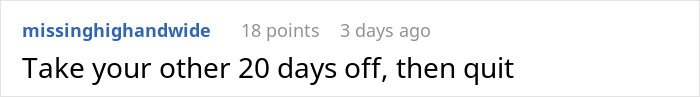 Employee Is Told To Reschedule Her Surgery Because Another Worker Will Be On Vacation That Day Employee Is Told To Reschedule Her Surgery Because Another Worker Will Be On Vacation That Day