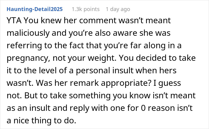 Woman Is Offended After She Is Hit Back With “You Too” After Calling A Pregnant Woman “Huge” Woman Is Offended After She Is Hit Back With “You Too” After Calling A Pregnant Woman “Huge”