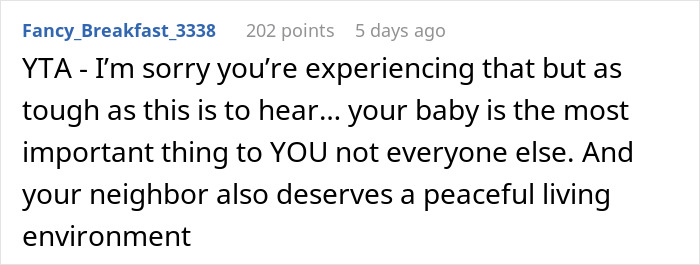 Mom Expects Compassion From A Neighbor Who Can&rsquo;t Sleep Because Of Her, Internet Is Divided