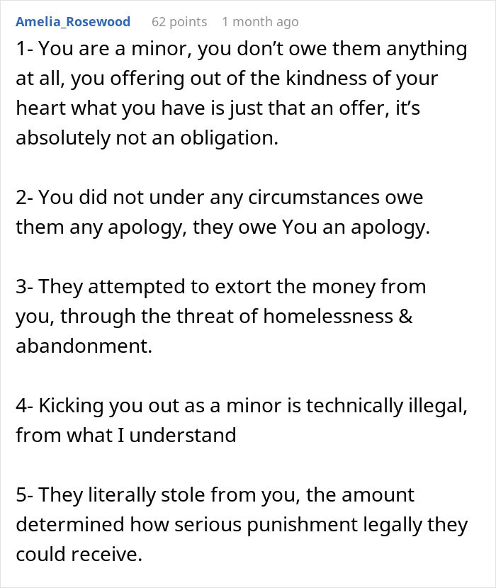 &ldquo;If I Didn&rsquo;t Agree, I Could Leave&rdquo;: Teen Moves Out After Parents Try To Claim Their Money