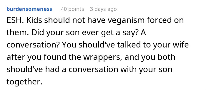 Mom Freaks Out After Finding Out Her Son Has Been Getting Non-Vegan Snacks From Dad