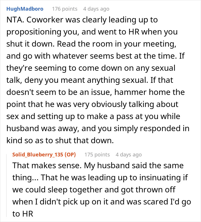 Man Implies Woman Colleague Is &ldquo;Pent Up&rdquo; At Home With Husband Gone, Doesn&rsquo;t Expect Her Response