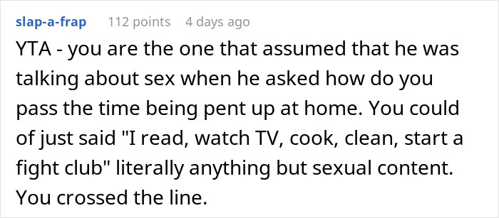 Man Implies Woman Colleague Is &ldquo;Pent Up&rdquo; At Home With Husband Gone, Doesn&rsquo;t Expect Her Response