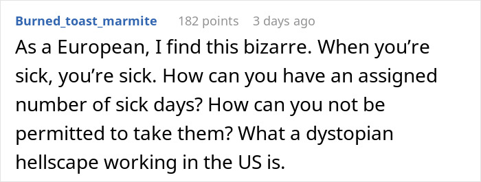 Employee Is Told To Reschedule Her Surgery Because Another Worker Will Be On Vacation That Day Employee Is Told To Reschedule Her Surgery Because Another Worker Will Be On Vacation That Day