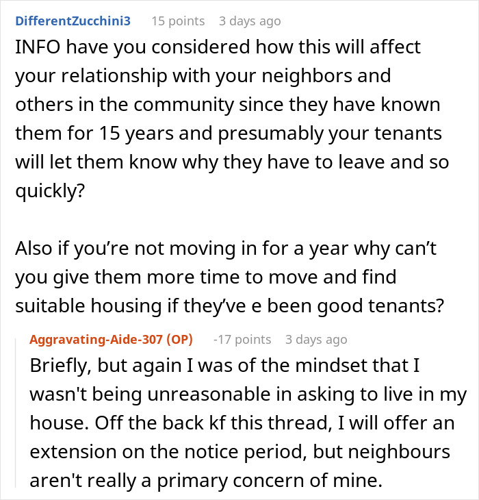 Woman Called Selfish For Wanting To Come Back To Her Own House After Renting It For 14 Years