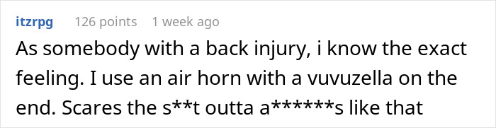 Guy Gets Woken Up By A Loud Phone Conversation Outside, Turns On Air Compressor To Put An End To It