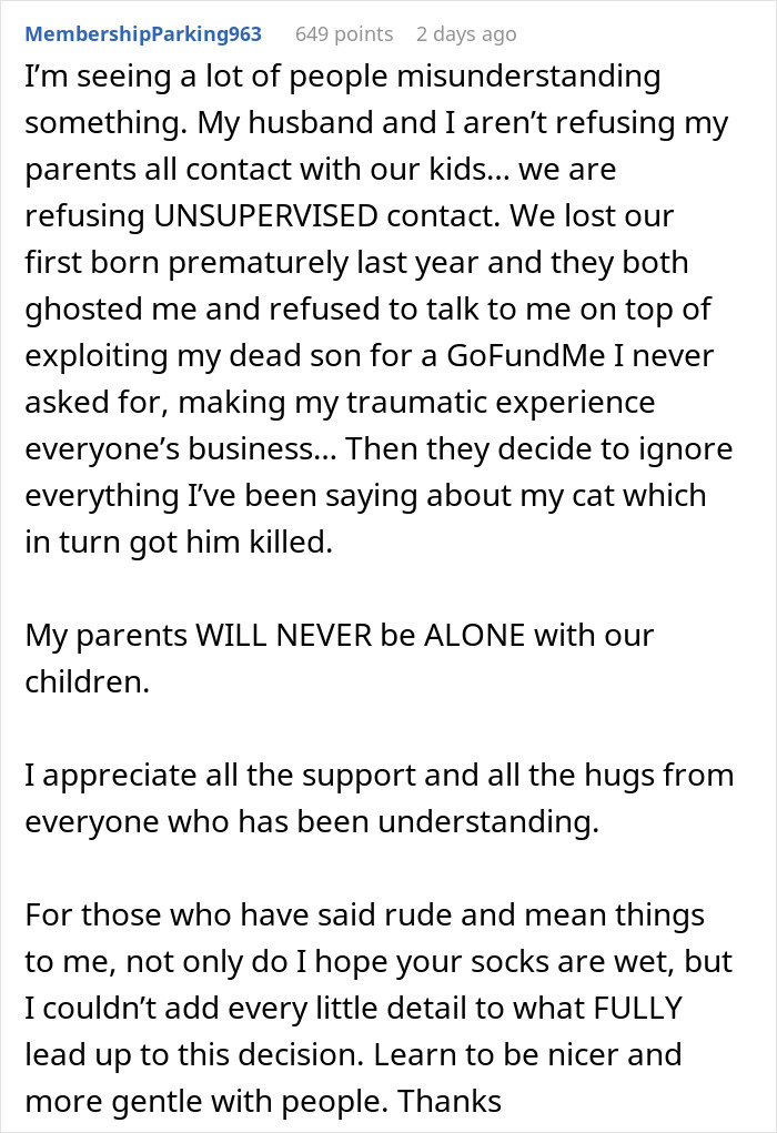 &ldquo;Oh Stop&hellip; It&rsquo;s Just A Cat&rdquo;: Woman Bans Parents From Grandkids Following Tragic Pet Incident