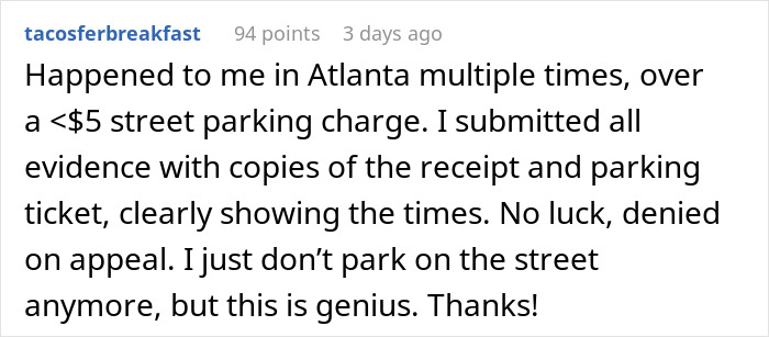 Woman Gets Parking Ticket Despite Paying For Spot, Uses The Same Backward Logic To Fight It