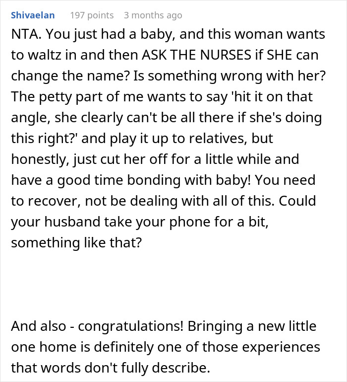 "Get Out": New Mom Kicks Out MIL After She Tries To Change Newborn’s Name, Family Turns On Her "Get Out": New Mom Kicks Out MIL After She Tries To Change Newborn’s Name, Family Turns On Her
