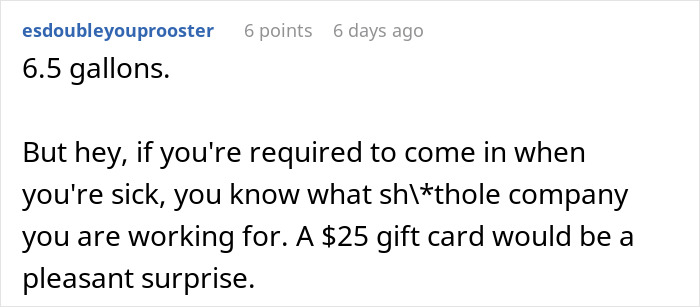 Worker Shares Pathetic Gift Coworker Received For 5-Year Perfect Attendance, Others Chime In Worker Shares Pathetic Gift Coworker Received For 5-Year Perfect Attendance, Others Chime In