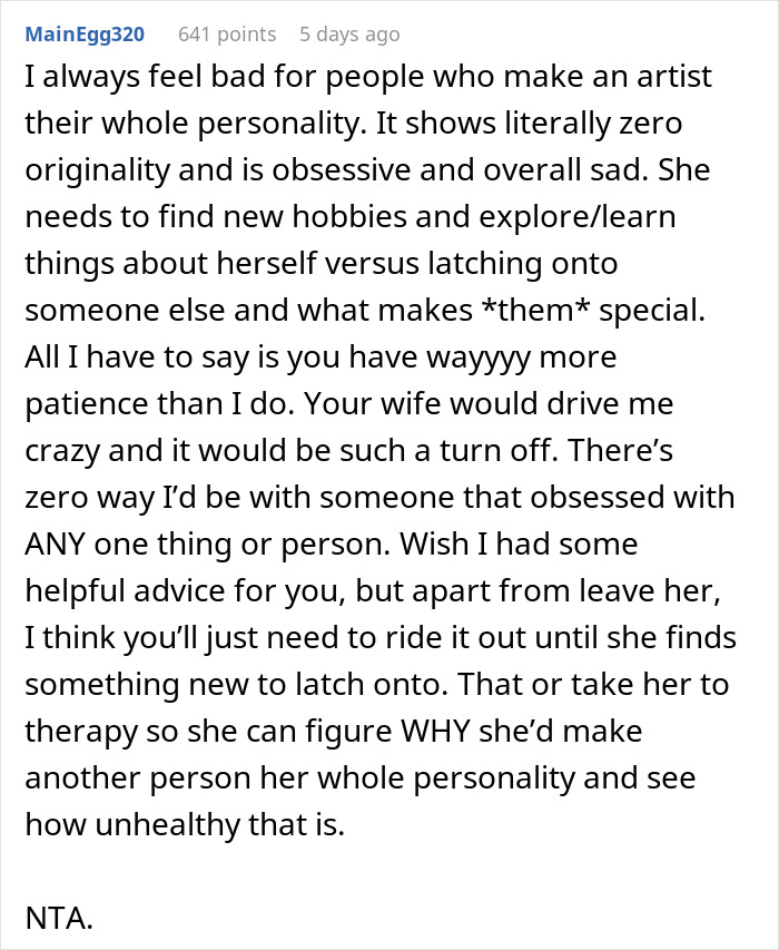 "Blew Up On Me About How I Don't Support Her": Wife's Obsession With Taylor Swift Goes Too Far