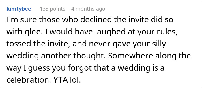 Woman Sends Her Wedding Guests A List Of Rules She Wants Them To Follow, And Many Start Canceling