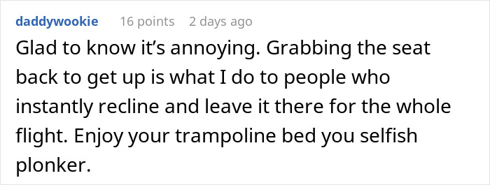 Petty Revenge: Guy Won't Stop Shaking Passenger's Seat In Front Of Him On Plane, Gets Nasty Surprise