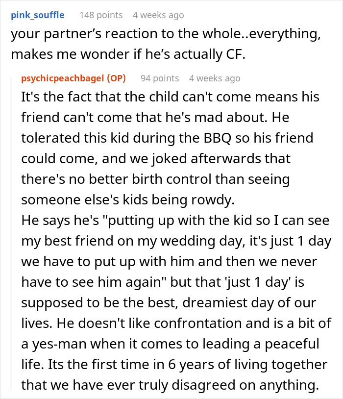 Groomsman Is Mad He Can't Bring His Baby Despite Bride Giving 2-Year Notice About Child-Free Wedding Groomsman Is Mad He Can't Bring His Baby Despite Bride Giving 2-Year Notice About Child-Free Wedding