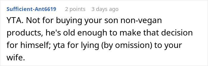 Mom Freaks Out After Finding Out Her Son Has Been Getting Non-Vegan Snacks From Dad