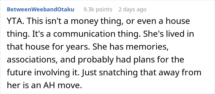 “Am I The Jerk For Selling Our House Without Informing My Wife?” “Am I The Jerk For Selling Our House Without Informing My Wife?”