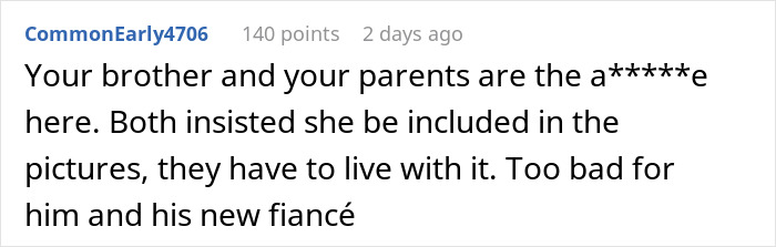 Sister Warns Bro About His GF Being In Family Wedding Pics, He Doesn&rsquo;t Listen And Suffers For It