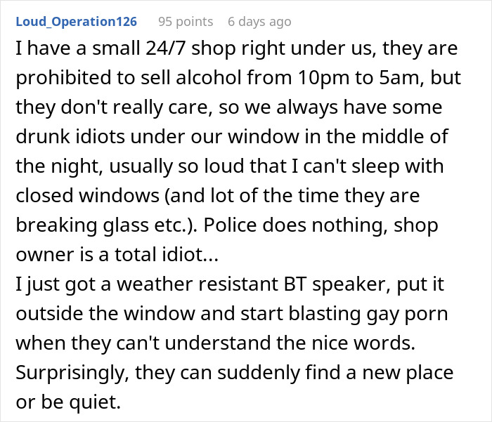 Guy Gets Woken Up By A Loud Phone Conversation Outside, Turns On Air Compressor To Put An End To It