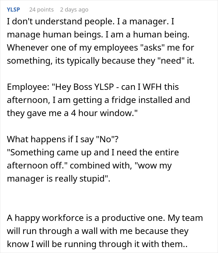 Boss Regrets Not Giving New Dad 1 Week Off After He Says He'll Be Taking 12