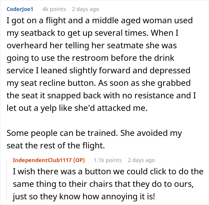 Petty Revenge: Guy Won't Stop Shaking Passenger's Seat In Front Of Him On Plane, Gets Nasty Surprise