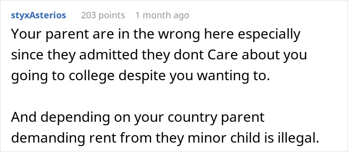 &ldquo;If I Didn&rsquo;t Agree, I Could Leave&rdquo;: Teen Moves Out After Parents Try To Claim Their Money