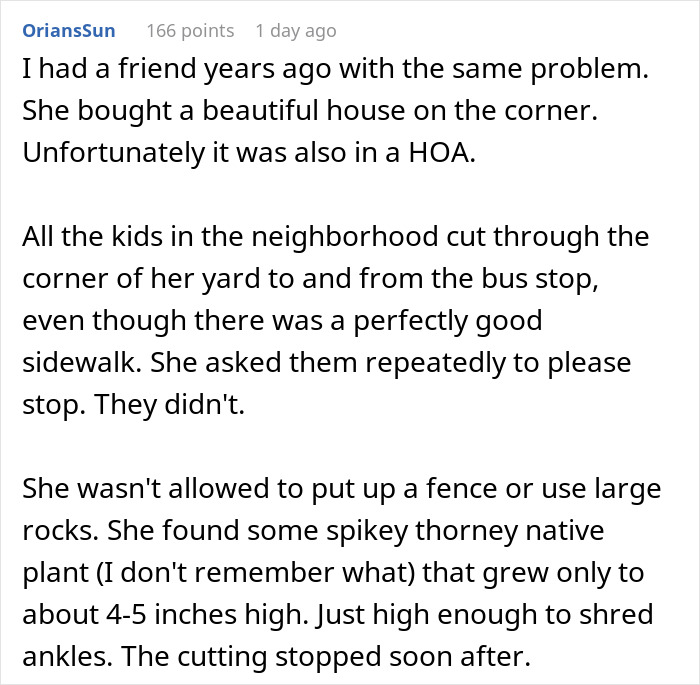Woman Gets Revenge On Teen For Using Her Yard As A Shortcut, Pretends It Wasn’t Planned At All Woman Gets Revenge On Teen For Using Her Yard As A Shortcut, Pretends It Wasn’t Planned At All