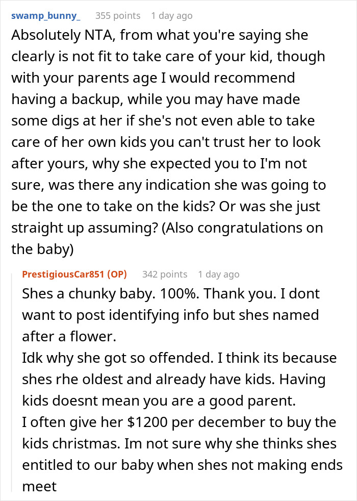 Woman Bluntly Tells Sister Why She Can’t Trust Her With Her Baby, Sister Storms Out Woman Bluntly Tells Sister Why She Can’t Trust Her With Her Baby, Sister Storms Out