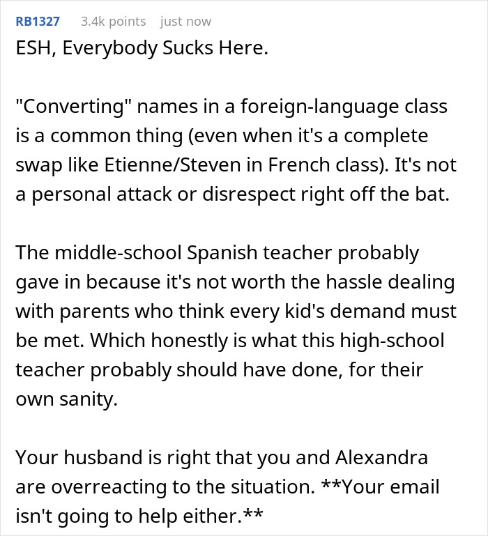 Mom Asks If She Is Wrong For Not Backing Down On Her Child&rsquo;s Teacher Calling Her The Proper Name 