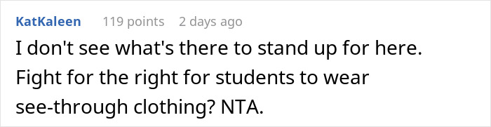 Parent Unwilling To Confront School For 'Dress Coding' Their Daughter, Gets Dubbed A Jerk Parent Unwilling To Confront School For 'Dress Coding' Their Daughter, Gets Dubbed A Jerk
