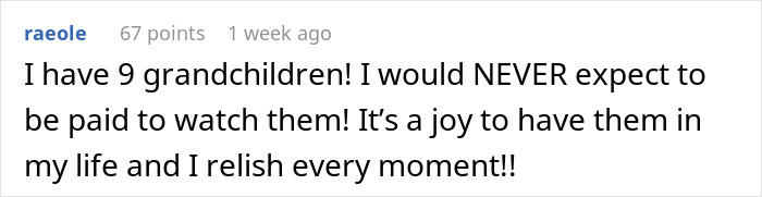 Grandma Refuses To Babysit For Free, Her Daughter Goes Online To Vent