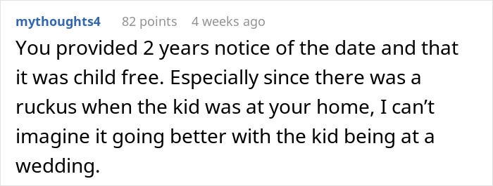 Groomsman Is Mad He Can't Bring His Baby Despite Bride Giving 2-Year Notice About Child-Free Wedding Groomsman Is Mad He Can't Bring His Baby Despite Bride Giving 2-Year Notice About Child-Free Wedding