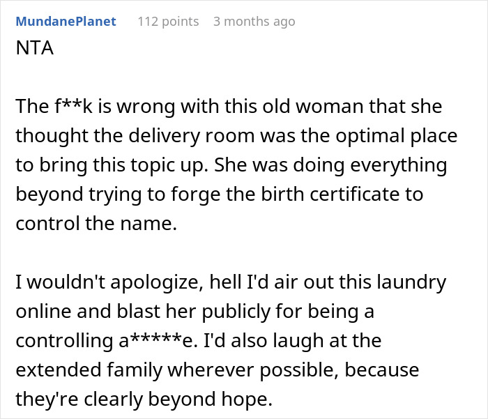 "Get Out": New Mom Kicks Out MIL After She Tries To Change Newborn’s Name, Family Turns On Her "Get Out": New Mom Kicks Out MIL After She Tries To Change Newborn’s Name, Family Turns On Her