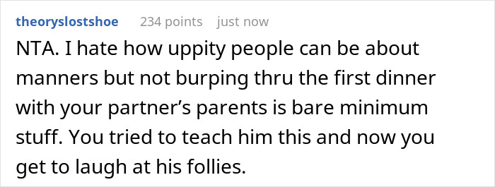 Guy Disregards Dad’s Advice On Table Manners, Regrets It During A Dinner With His GF’s Family Guy Disregards Dad’s Advice On Table Manners, Regrets It During A Dinner With His GF’s Family