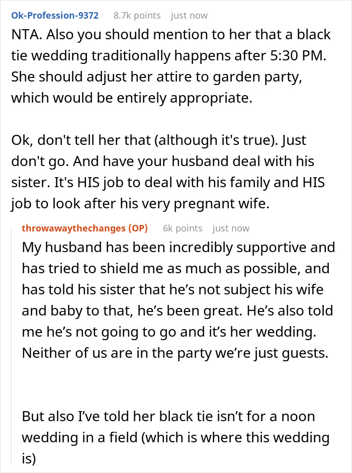 Pregnant Woman Opposes Wedding Dress Code for Her Health, Making Bride-To-Be Furious Pregnant Woman Opposes Wedding Dress Code for Her Health, Making Bride-To-Be Furious