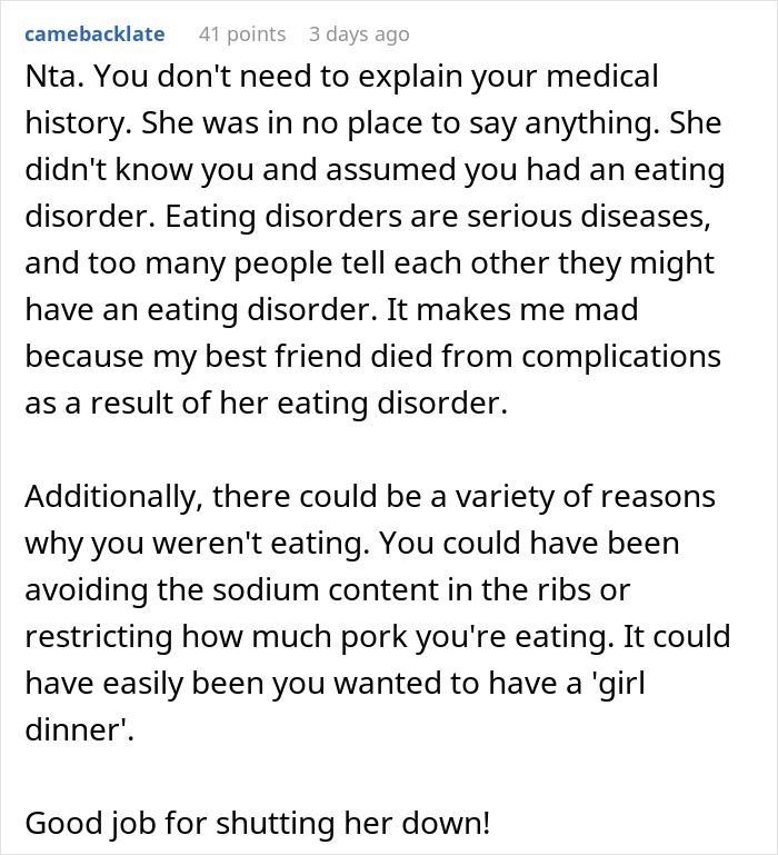 Woman Leaves Dinner Embarrassed After Pushing An ED Diagnosis On A Woman Who Was Not Having It
