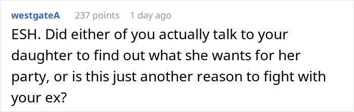 Guy&rsquo;s Ex Picks The Place For Their Daughter&rsquo;s 15th Birthday Party, He Refuses To Fund It