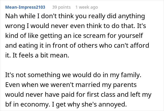 Guy&rsquo;s Sweet Surprise For His GF Turns Sour After MIL Gets Mad For Being Excluded From 1st Class