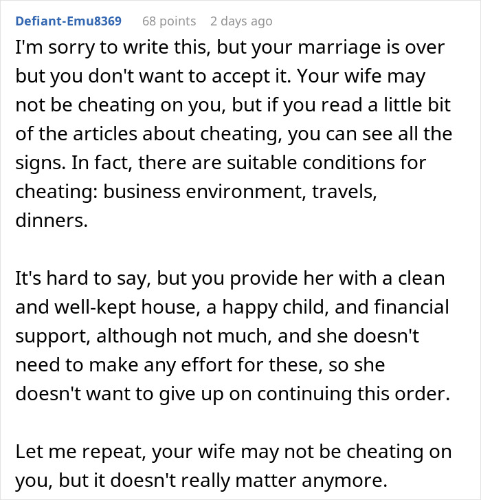 Husband "Blindsides" Wife With An Ultimatum After He Sees She Really Doesn't Care Husband "Blindsides" Wife With An Ultimatum After He Sees She Really Doesn't Care