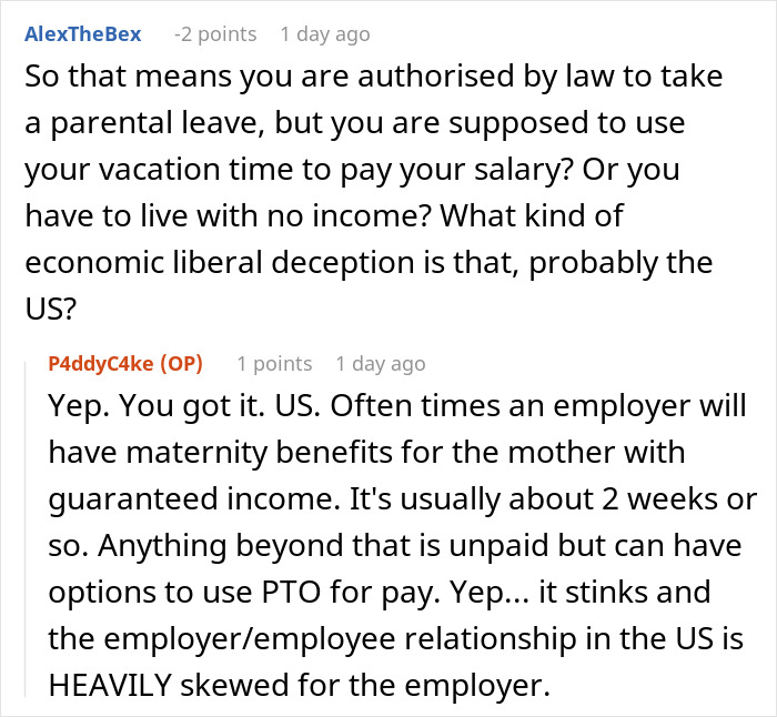 Boss Regrets Not Giving New Dad 1 Week Off After He Says He'll Be Taking 12