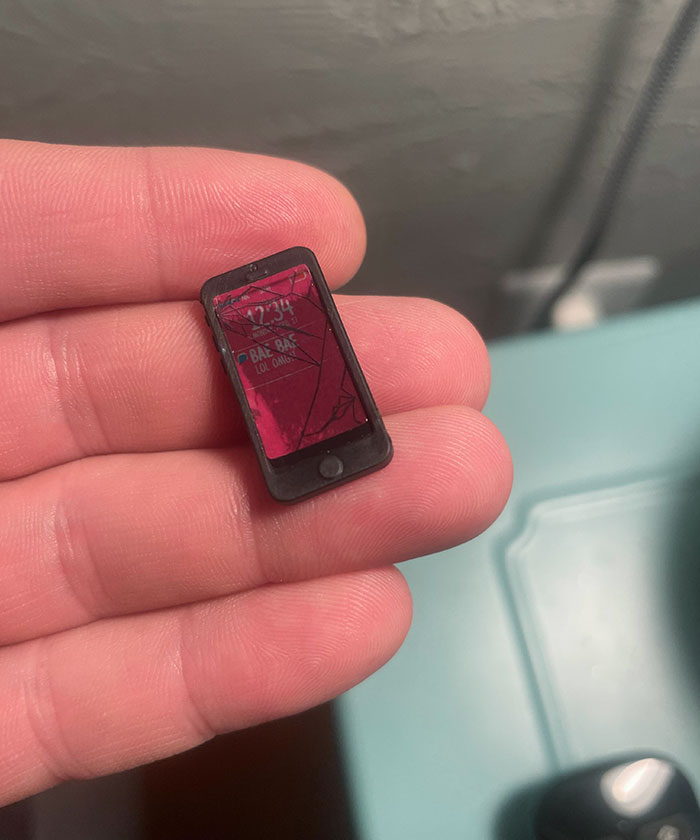 Doll Came With A Tiny Phone That Had A Tiny Broken Screen
