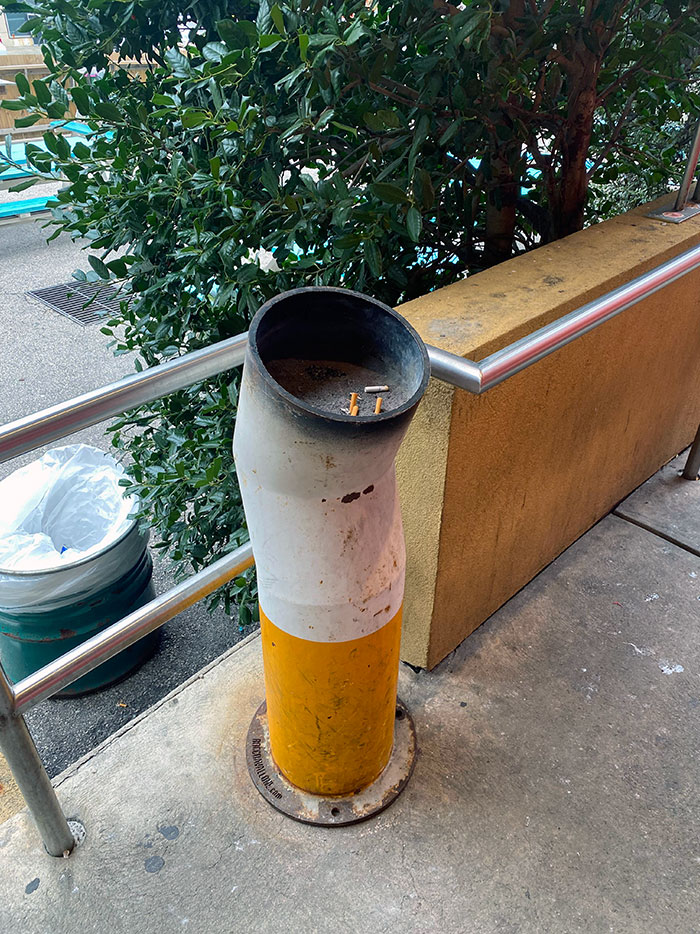 This Cigarette Butt-Shaped Ashtray