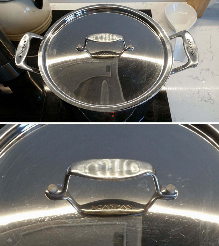 The Brand Name On My Stockpot Is Printed In Reverse Under The Handle