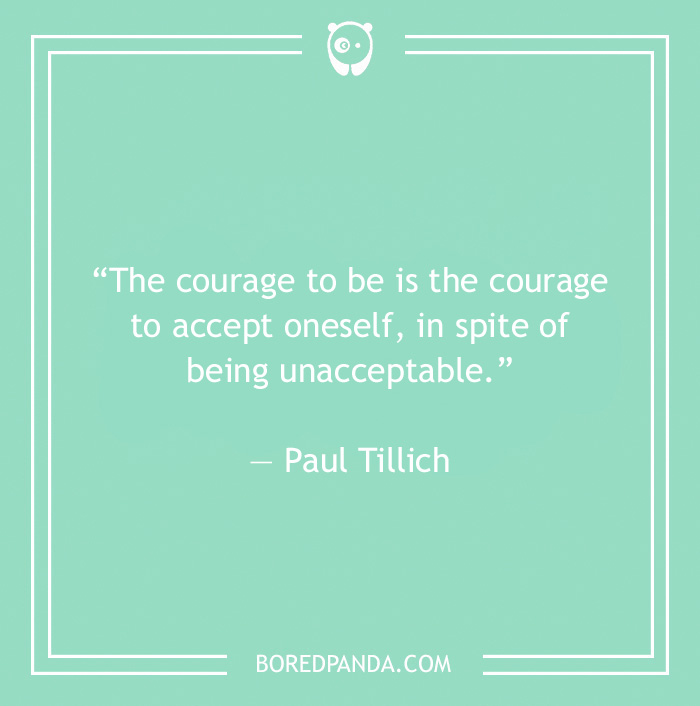 Paul Tillich quote on the courage to accept yourself - 18