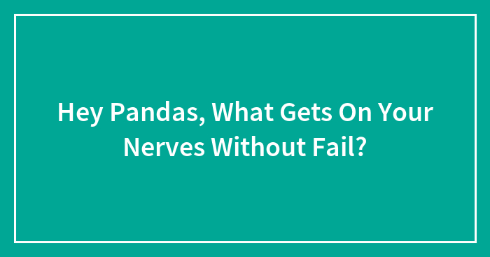 Hey Pandas, What Gets On Your Nerves Without Fail?