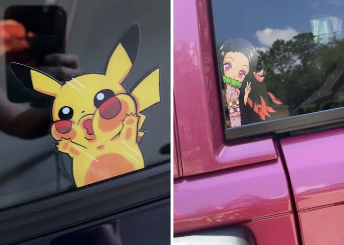 Spreading Joy, One Piece Of Art At A Time: 10 Car Stickers By Me, All Inspired By Our Favorite Characters