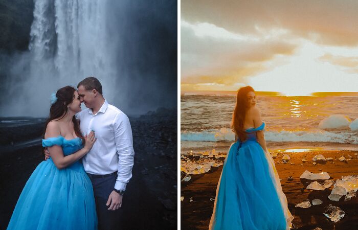 You Will Never Be 27 Again Running Around In A Blue Dress In Iceland (6 Pics)