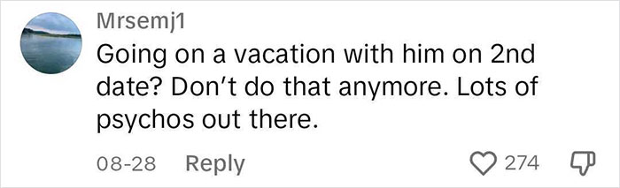 Date Ghosts Woman Half-Way Through Their Vacation, So The Internet Helps Her Figure Out Why