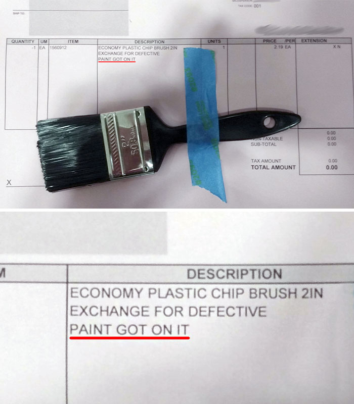 Part Of My Job Is Processing Items That Were Returned As "Defective" Before They Get Sent Back To The Warehouse. Came Across This Absolute Gem