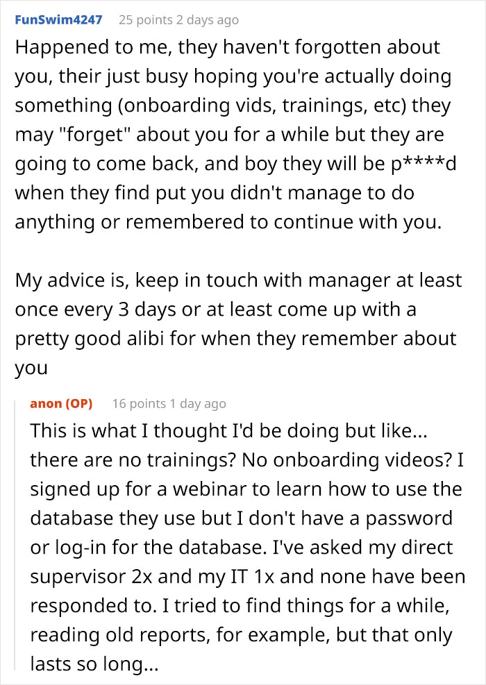 Person Worries About Getting Paid To Do Nothing, The Internet Shoves Some Sense Into Them